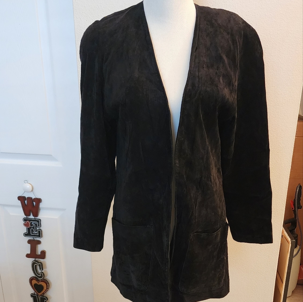 EVAN DAVIES - Suede Blazer